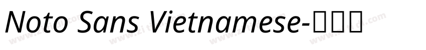Noto Sans Vietnamese字体转换